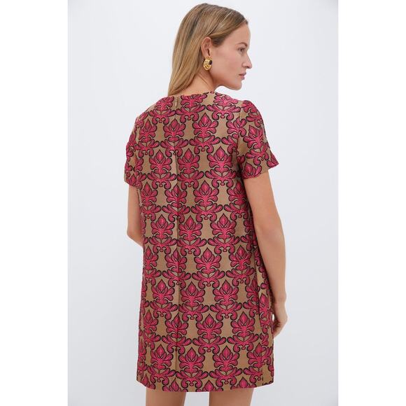 LA DOUBLEJ Herald Jacquard Mini Swing Dress NWT M $980 Retail - Picture 2 of 5